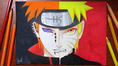 Speed Drawing Naruto Vs Pain Drawing Naruto Shippuden