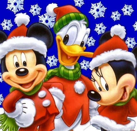 Mickey Mouse At Christmas Wallpaper High Definition Wallpapers High