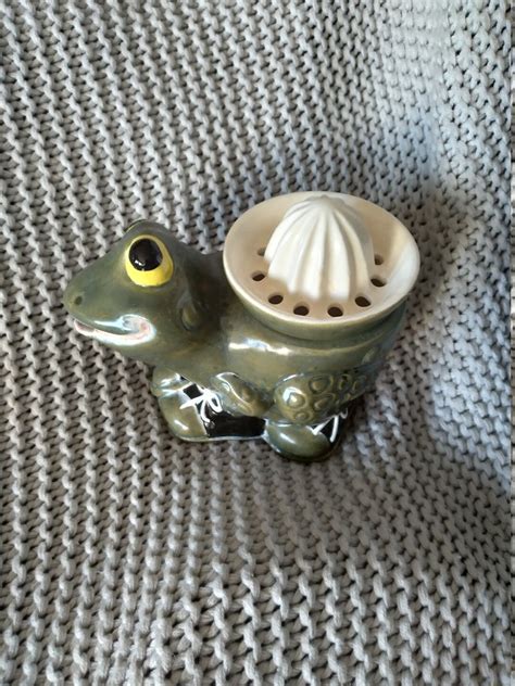 Unique Ceramic Frog With Sneakers Juicer And Pitcher Set Etsy