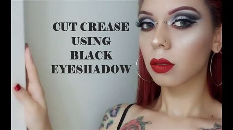 Cut Crease Using Black Eyeshadow Tutorial Grwm Youtube
