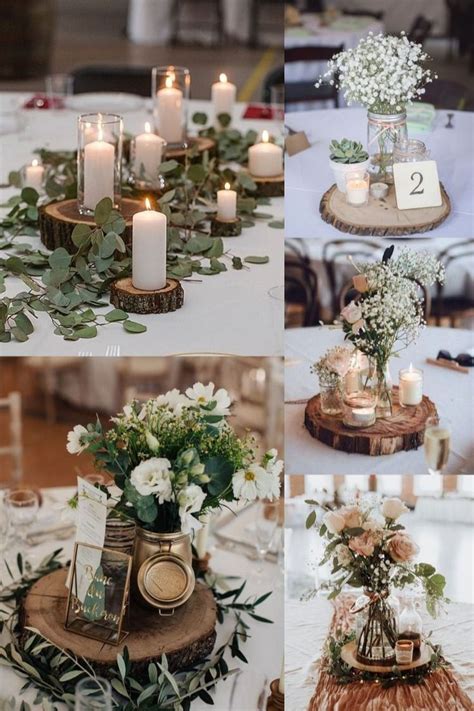 Rustic Tree Stump Wedding Centerpieces Wedding Centerpieces Diy Tree Centrepiece Wedding