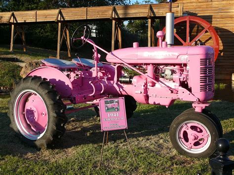 Pink Tractor In 2020 Pink Tractor Tractors Go Pink