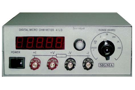 Buy Sigma Digital Micro Ohm Meter Measuring Range 20000µ Ohm To 20k