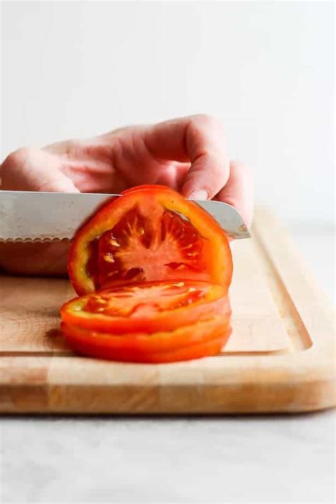 How To Cut A Tomato Step By Step Tutorial Feelgoodfoodie