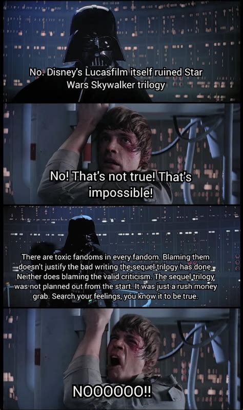 I Saw A Post Blaming Fans For The Star Wars Movies Being Bad With This