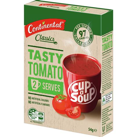 Continental Cup A Soup Tasty Tomato 2 Pack 54g Woolworths