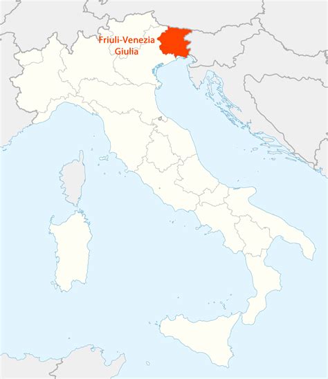 location_of_friuli_venezia_giulia_map - A Taste of Italy