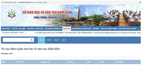 Kỳ thi tuyển sinh lớp 10 tại thanh hóa năm 2020 diễn ra an toàn, nghiêm túc, đúng quy chế. Đã tra cứu được điểm thi lớp 10 tỉnh Nam Định và 31 tỉnh ...