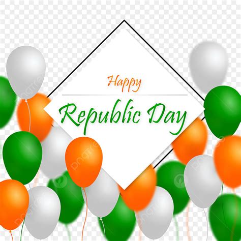Republic Day Clipart Transparent Background Balloon Republic Day