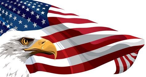 American Flag And Eagle Transparent Png Clip Art Image