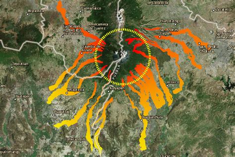Conoce El Mapa De Riesgos Del Volcán Popocatépetl Municipios Puebla