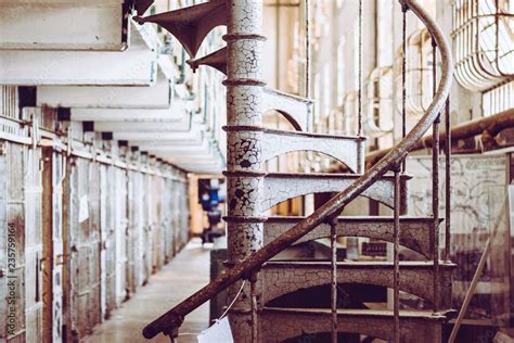 Cells Of The Alcatraz Island Formerly A Military Prison And Today A