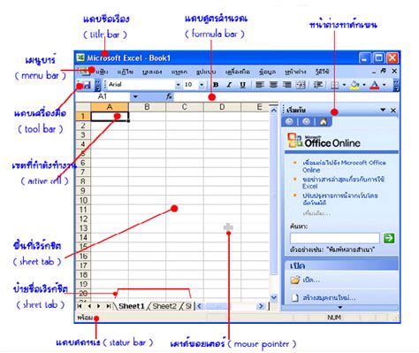 Excel 2003: บทที่ 1