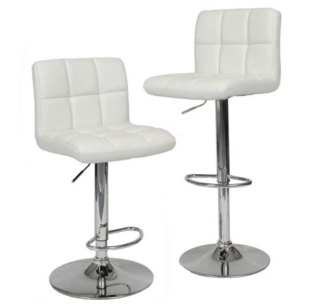 For your home bar, or wherever you wish t… 35 Stylish Modern Adjustable White Leather Bar Stools
