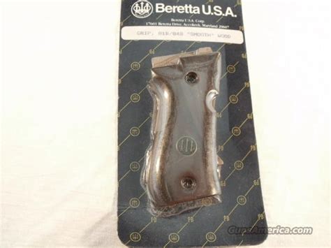 Grips Beretta 81b 84b Factory Smooth Walnut Wi For Sale
