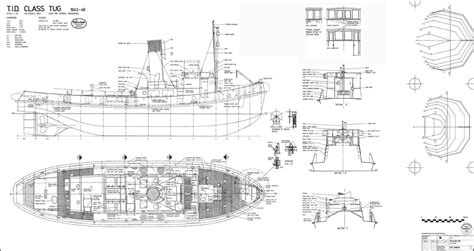 TID Class TUG Tug Model Building Plan RC EBay
