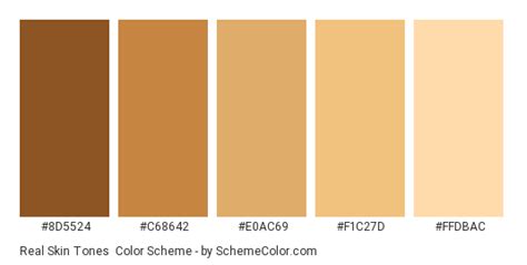 Real Skin Tones Color Scheme Brown