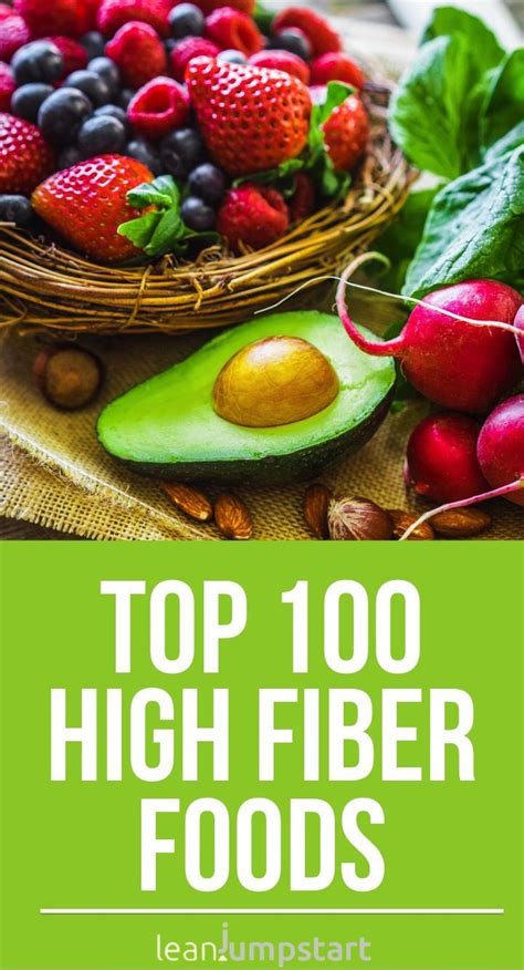 100 Top High Fiber Foods You Should Eat High Fiber Foods List High
