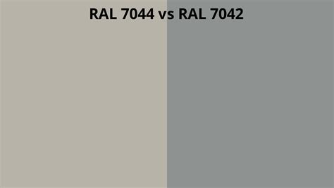 RAL 7044 Vs 7042 RAL Colour Chart UK