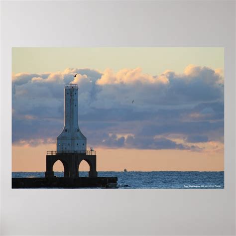 Port Washington Wi Lighthouse Poster