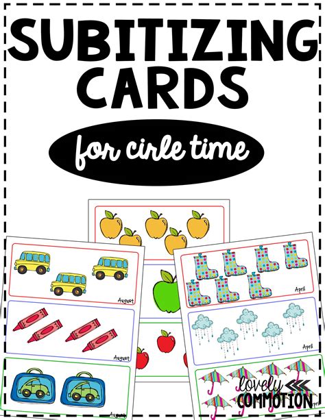 Using Subitizing Cards In Preschool Lovely Commotion Preschool
