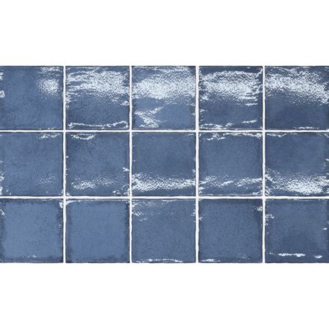 Altea Thistle Blue 10cm X 10cm Wall Tile