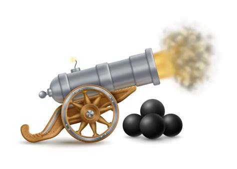 Best Cannon Fire Cartoon Illustrations Royalty Free Vector Graphics