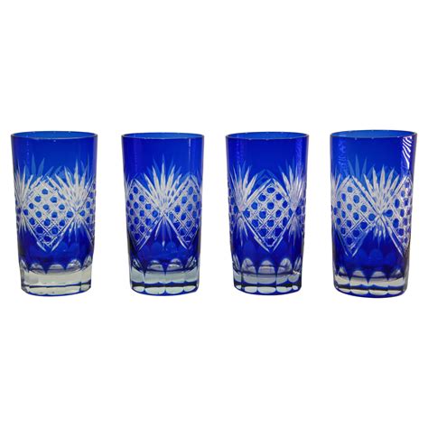 Set Of Four Baccarat Crystal Tumblers At 1stdibs