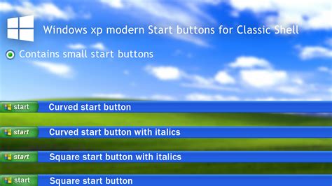 Windows Xp Modern Start Buttons For Classic Shell By Cheezeygaming On