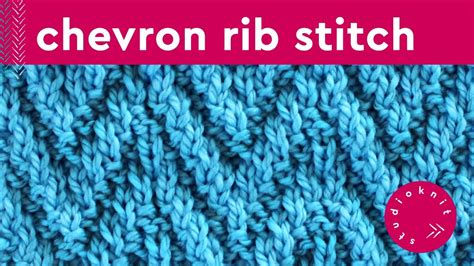 Chevron Rib Stitch Knitting Pattern For Beginners Youtube