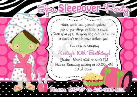 Do you see yourself at the company in five years? This item is unavailable | Etsy | Slumber party invitations, Birthday invitations diy girl, Spa ...