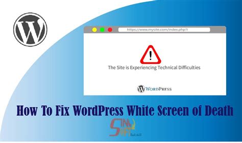 How To Fix Wordpress White Screen Of Death Wordpress Tutorial