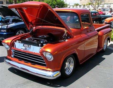 An Awesome Classic Chevy Hot Rod Custom 55 Chevy Pickup Truck A