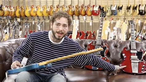 Watch Post Malone Goes Guitar Shopping Reveals Favorite Guitar