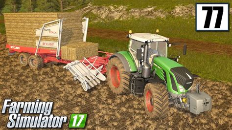 Zbieranie Kostek Słomy Farming Simulator 17 77 Youtube