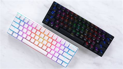 60 Percent Mechanical Keyboard With Pbt Keycaps Red Switch Rgb