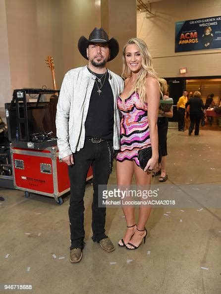 Jason Aldean And Brittany Kerr Attends The 53rd Academy Of Country