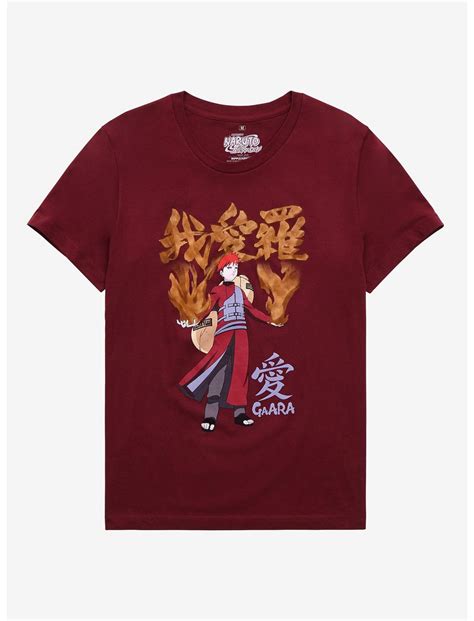 Naruto Shippuden Gaara Kanji T Shirt Boxlunch Exclusive Boxlunch
