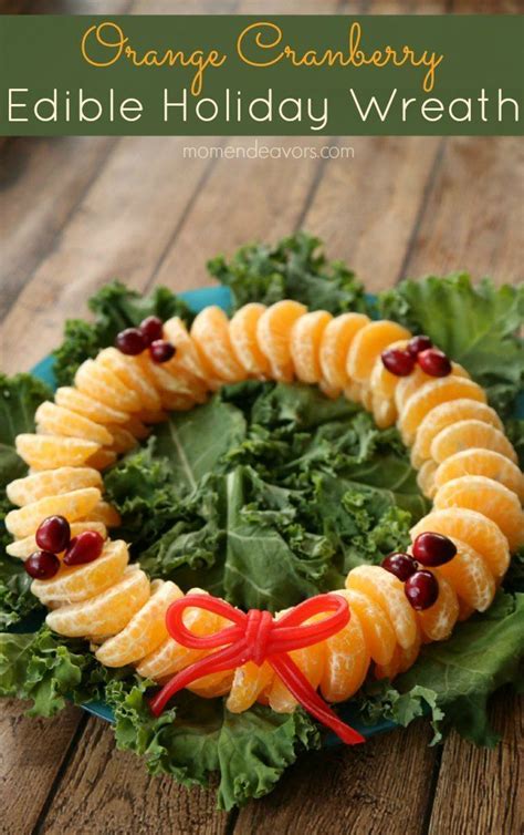 Orange Cranberry Edible Holiday Wreath Perfect For Christmas Morning