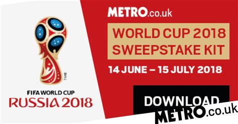Download Our World Cup 2018 Sweepstake Kit Here The Perfect Template