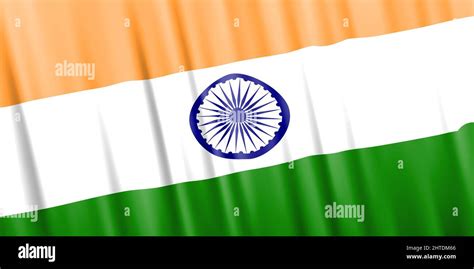 Wavy Vector Flag Of India Stock Vector Image And Art Alamy
