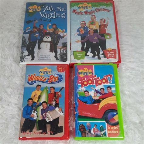 Wiggles Other The Wiggles Vhs Lot Of 4 Yule Be Wiggling Toot Toot