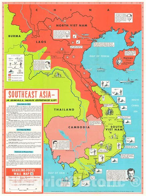 Vietnam War Map 17th Parallel