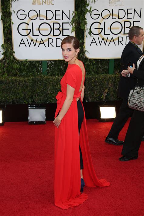Emma Watson In Dior Couture Redcarpet101 Golden Globe Award