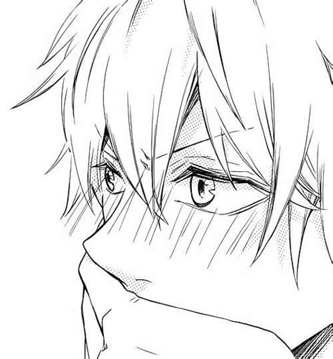 Anime Boy Cute Blush Blushing Anime Anime Drawings