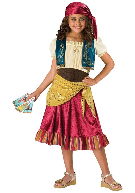Bohemian Gypsy Girl Costume Kids Gypsy Halloween Costumes