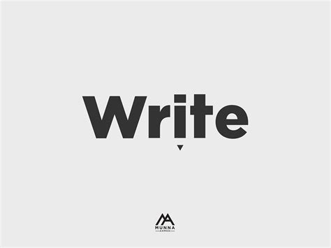 Write Logo By Munna Ahmed On Dribbble
