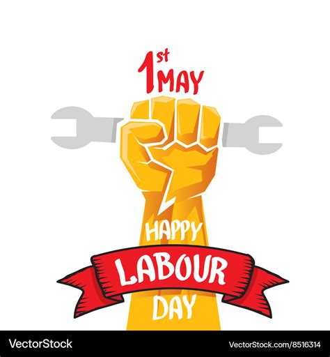 Happy Labour Day Poster Royalty Free Vector Image