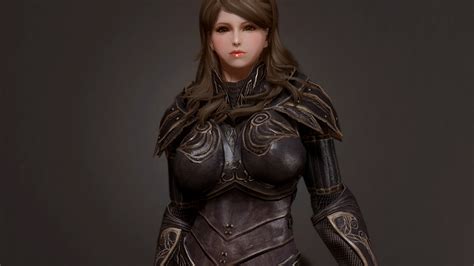 Truly Light Elven Armor Female Replacer Sky TM