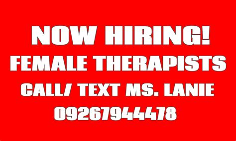 Wanted Massage Therapists Makati Posts Facebook